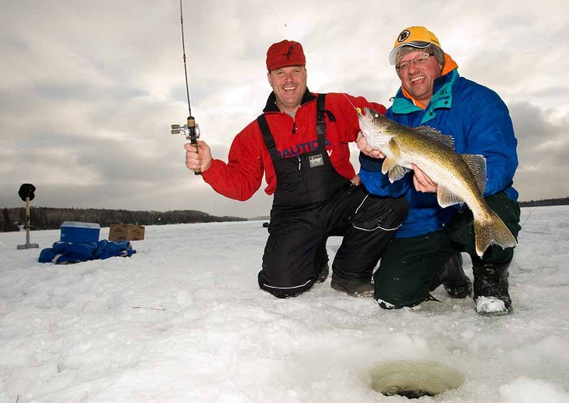 Ice fishing in Germany