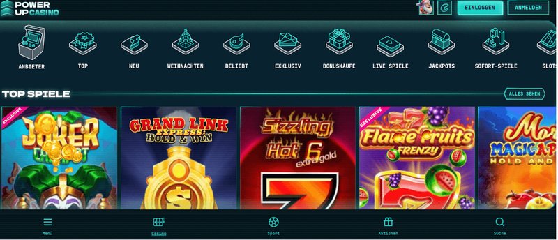 Powerup casino official website in Germany